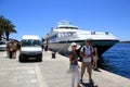 Tourists Arriving in Hvar Croatia