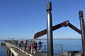 Tourists arriving to Rangitoto Island New Zealand