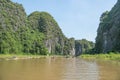 Tourists asia traveling in boat along nature the river