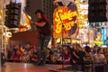 Tourists attend a free concert in Las Vegas, June 21, 2013. Royalty Free Stock Photo