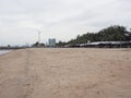 Tourists on Ban Umpher beach Chonburi Thailand.