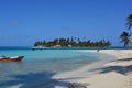 Tourists at a beach of San Blas archipelago, PanamÃÂ¡