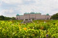 Tourists in the Belvedere, Vienna, Austria