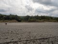 Tourists at Berca Mud Volcanoes, Romania