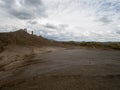 Tourists at Berca Mud Volcanoes, Romania