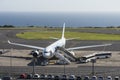 Tourists boarding flight from Azores Airlines Sata Internacional at JoÃÂ£o Paulo II Airport