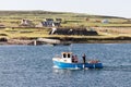 Tourists on boat to the Skellig islands