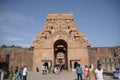 Tourists at Brihadeeswara Hindu Temple in Tamil Nadu, South India