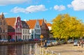 Tourists in Bruges, Belgium