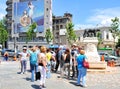 Tourists in Bucharest