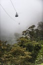 Tourists cable chairlift, Ecuador