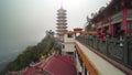 The tourists can seen exploring the Chin Swee Caves Temple in Genting Highland.