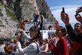 Tourists on Capri, Italy Royalty Free Stock Photo