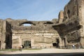 Tourists on Caracalla's Baths site Royalty Free Stock Photo