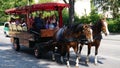 Tourists in a carriage