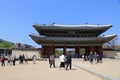 Tourists in Changdeokgung Palace, Seoul