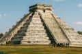 The pyramid and Tourists Royalty Free Stock Photo