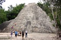 Tourists in Coba (Mexico)