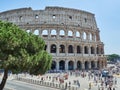 Tourists Colosseum Rome