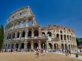 Tourists Colosseum Rome