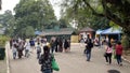 Tourists come to Ragunan Zoo (Taman Marga Satwa Ragunan) for a family vacation