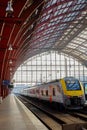 Tourists and commuters in the beautiful historic Antwerp Central train station Royalty Free Stock Photo