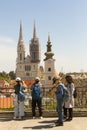 Tourists in Croatian capital Zagreb