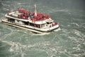Tourists Crowd the decks of the Hornblower Ferry Boat on the Niagara River