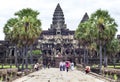 Main entrance to Angkor wat temple.