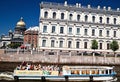 Tourists on cruiser boat, Saint-Petersburg