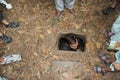 Tourists at Cu Chi Tunnels Vietnam