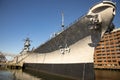 Tourists on decks of USS WIsconsin battleship