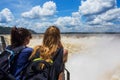 Tourists at Devil's Throat, Iguazu Falls, Argentina