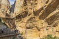 Tourists discovering the King`s pathway Royalty Free Stock Photo