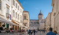 Tourists in Dubrovnik Old Town Royalty Free Stock Photo