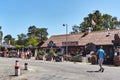 Tourists in Dueodde - popular vacation spot on Bornholm island