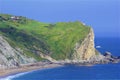 Tourists in Durdle Door - Beautiful beaches of Dorset, UK Royalty Free Stock Photo