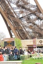 Tourists at Eiffel Tower