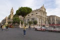 Elephant square and Saint Agata Cathedral Royalty Free Stock Photo