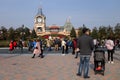 Tourists enjoy activities inside the Shanghai Disneyland , China