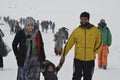 Tourists Enjoy At Gulmarg Kashmir Baramulla Country india