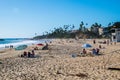 Tourists enjoying beautiful Laguna Beach Royalty Free Stock Photo