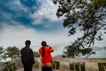 the beautiful scenery of east lake in wuhan city