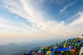 Tourists are enjoying cold weather at Phu thap buek mountain in