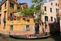 Tourists enjoying a Gondola trip on the Venice canal system