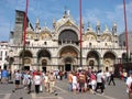 Tourists enjoying a perfect summer day at Venice