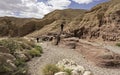 Tourists Enjoying a Spring Hike in the Red Canyon in Israel