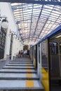 Tourists entering the funicular at Atan Stazione Funicolare Centrale