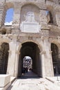 Tourists entering to visit the Colosseum