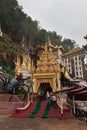 The entrance to Pindaya Caves, Shan State, Myanmar Royalty Free Stock Photo